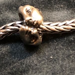 Trollbeads Kiss bead sterling silver